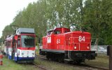 Lok 85 auf der Güterstrecke der Strausberger Eisenbahn 2005