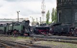 Am 25. Mai 1991 die Ok1-359 aus Wolsztyn, die Tkt48-36 und 187 in Midzyrzecz