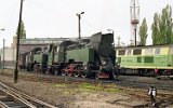 Am 25. Mai 1991 die SP45 226, die Tkt48-36 und 187 in Midzyrzecz