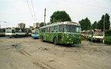 Obus 11, ex Winterthur 53, im Depot Dâmbovița 1999.
