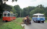 Überlandlinie von Sibiu nach Rășinari 1996.